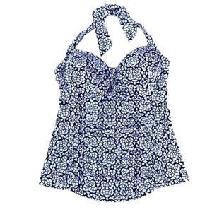 𝅺KONA Sol Tankini Top, Size S, Black & White